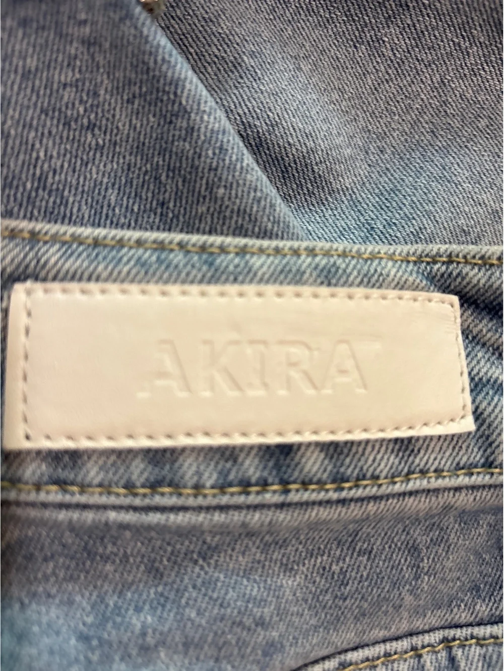 Akira Black Label Embellished Rhinestone Straight Leg Jeans Medium Wash Size 11